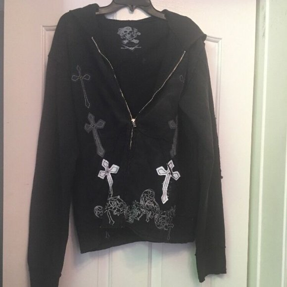 Fender Other - FENDER A68 Navy Blue Skeleton Jacket Size L